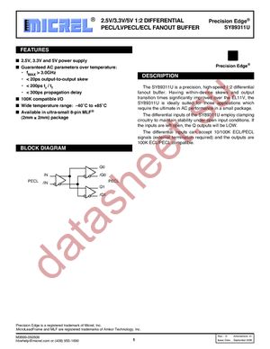 SY89311UMG TR datasheet  